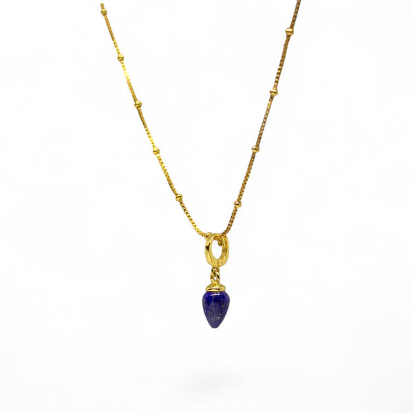 Beyond Biasa Gemstone Droplet Pendant Necklace