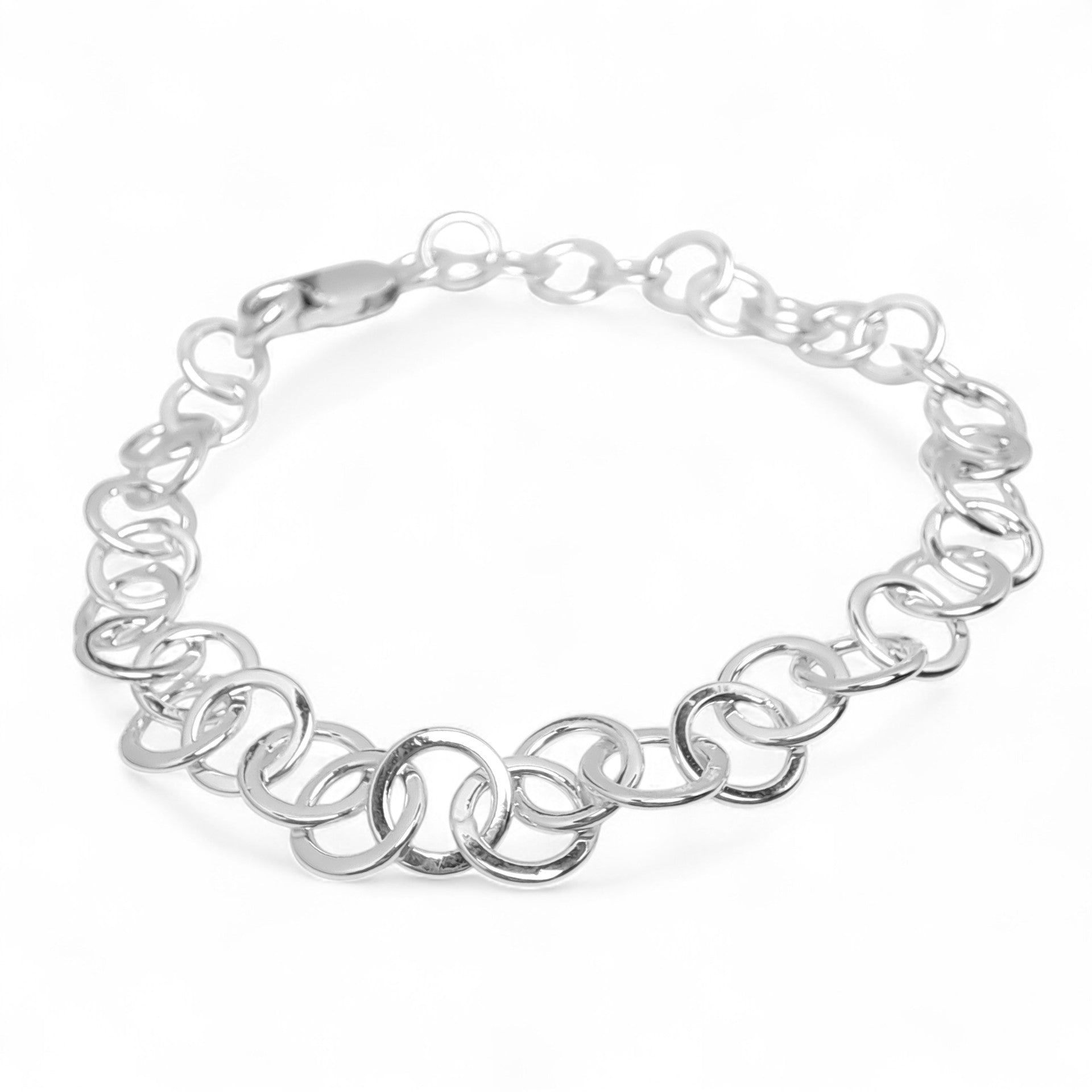 Small Circles Sterling Silver Bracelet