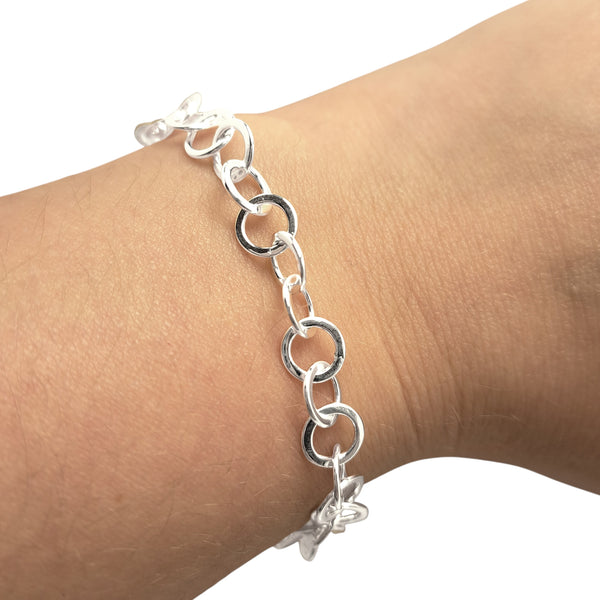 Small Circles Sterling Silver Bracelet