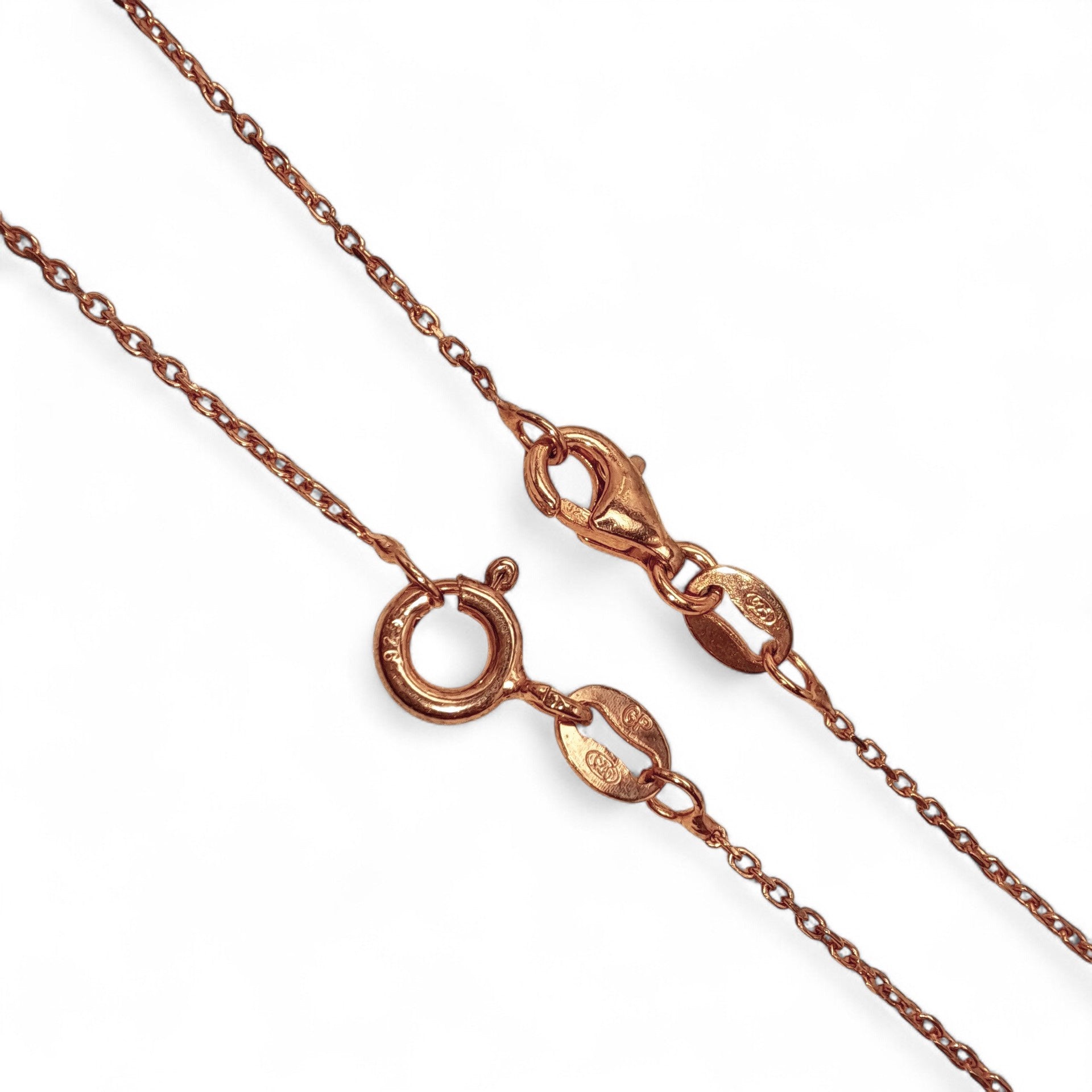 Diamond-Cut Anchor Chain - Rose-Gold Plated Sterling Silver