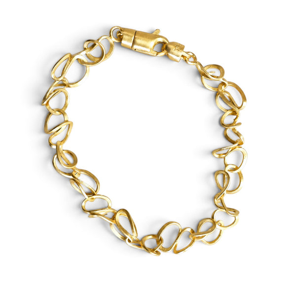 Tezer Silver Swirl Spiral Style Bracelet