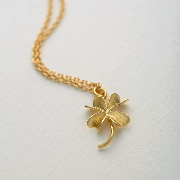 Alex Monroe Sterling Silver Lucky Clover Necklace