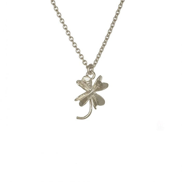 Alex Monroe Sterling Silver Lucky Clover Necklace