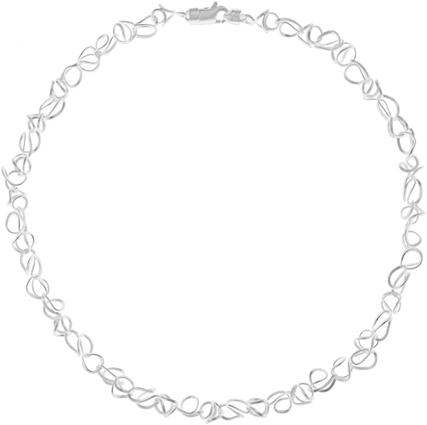 Tezer Gold Swirly Spiral Necklace