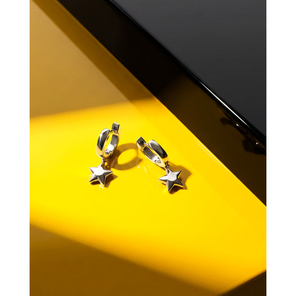 Rox Little Rock Star Hoop Drop Earrings