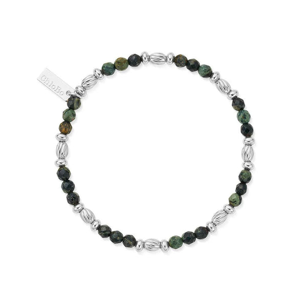 ChloBo Men's Kambaba Jasper Half And Half Bracelet