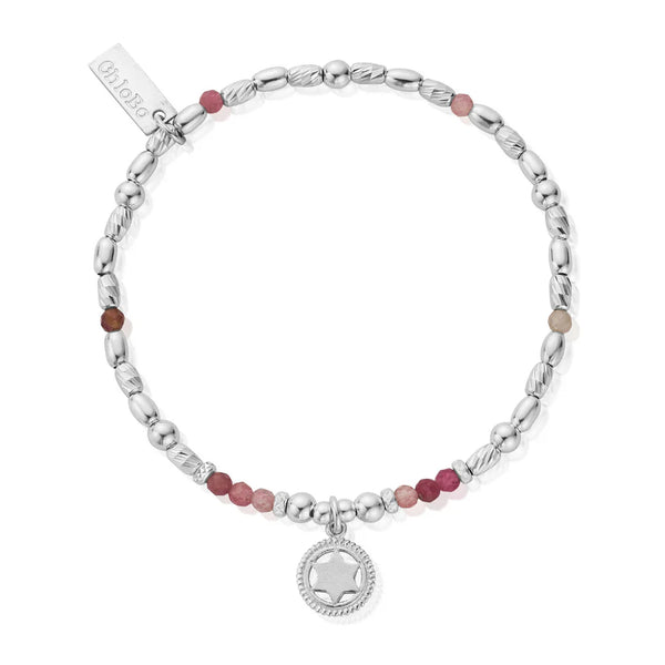 ChloBo Pink Tourmaline Heart Chakra Bracelet