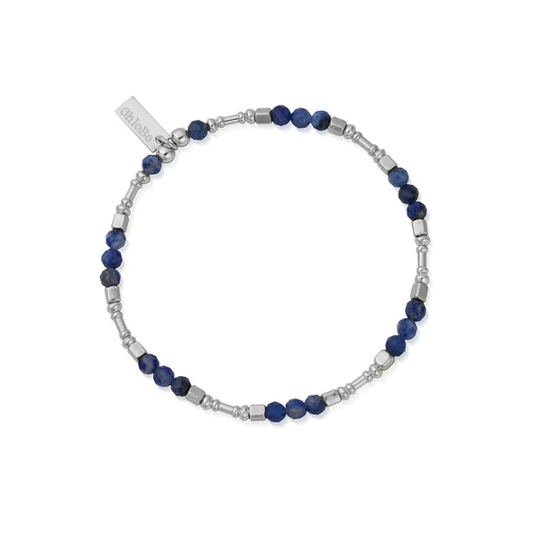 ChloBo Men's Sodalite Barbell Bracelet