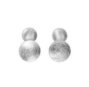 Gold Domed Discs Earrings
