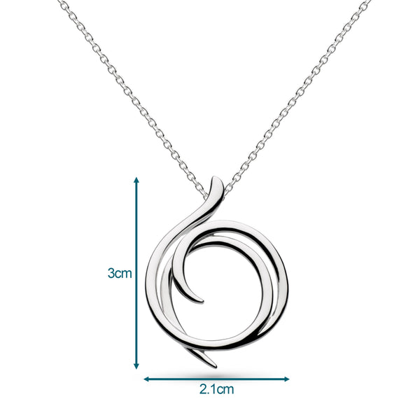 Kit Heath Sterling Silver Helix Wrap Necklace