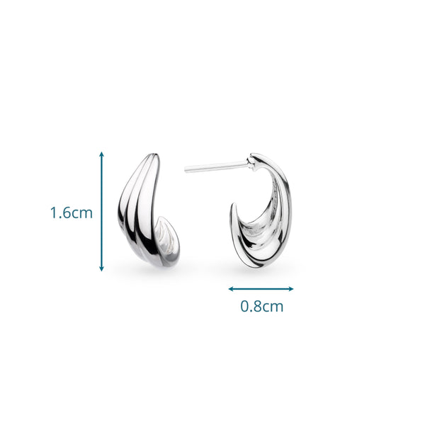 Kit Heath Océane Shell Wave Hoop Earrings