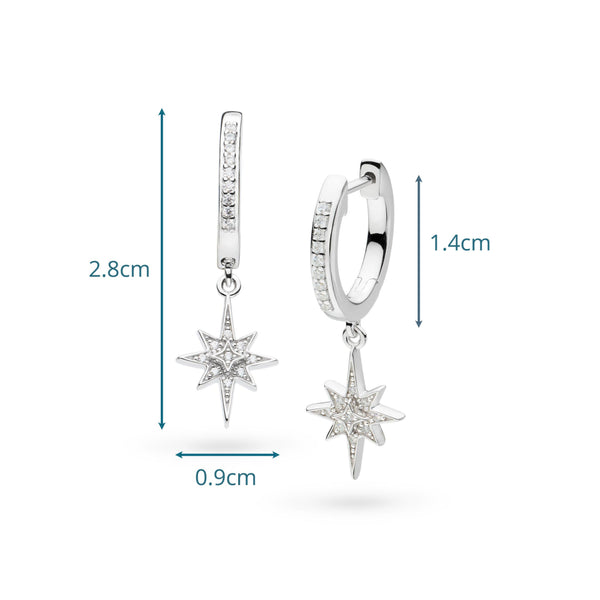 Kit Heath Céleste North Star Hoop Earrings