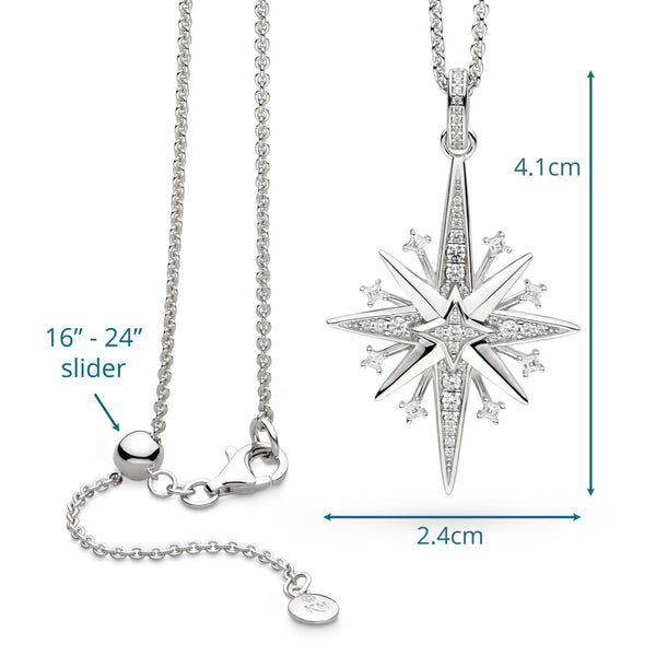 Kit Heath Céleste North Starburst Grande Slider Necklace