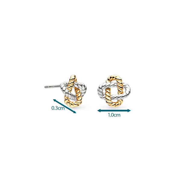 Kit Heath Marina Rope Knot Golden Stud Earrings
