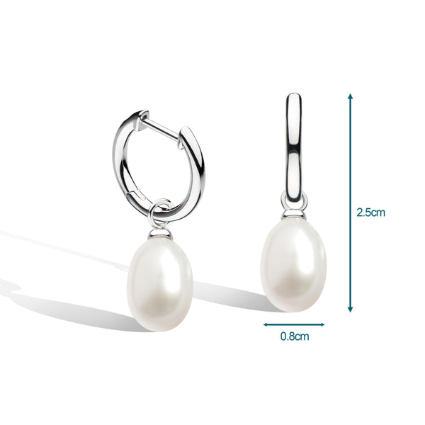 Kit Heath Revival Astoria Pearl Drop Hoop Earrings