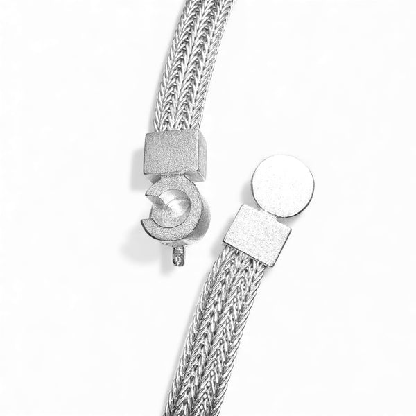 'Stellar Crossing' Silver & 22ct Gold Necklace