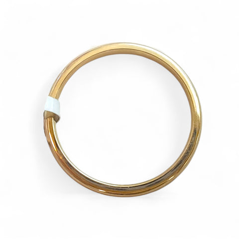 WILDE Polished 9ct Yellow Gold 2mm Medium Court Ring