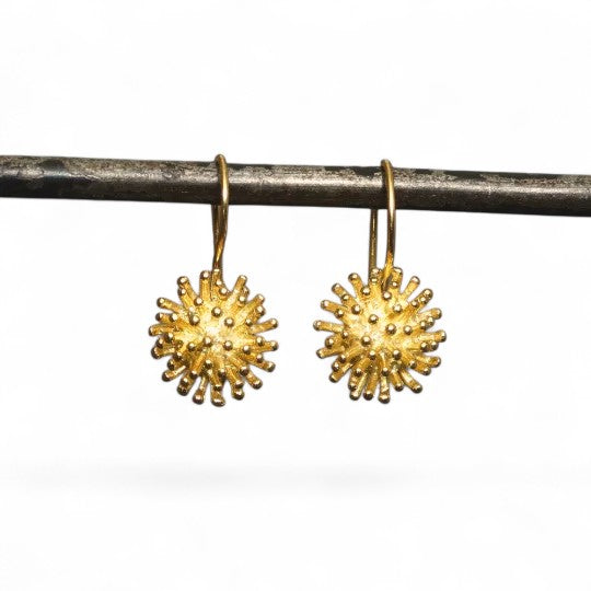 Beyond Biasa Textured Dandelion Drop Earrings