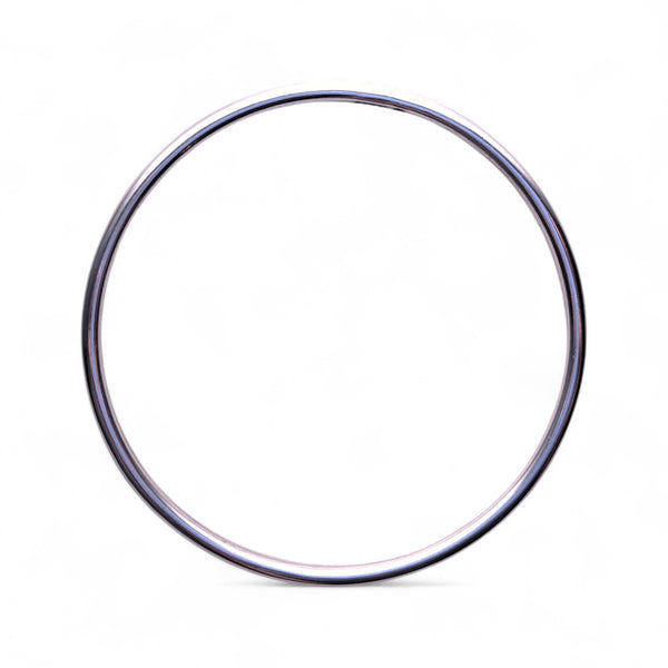 3mm Silver Polished Bangle - Round Wire