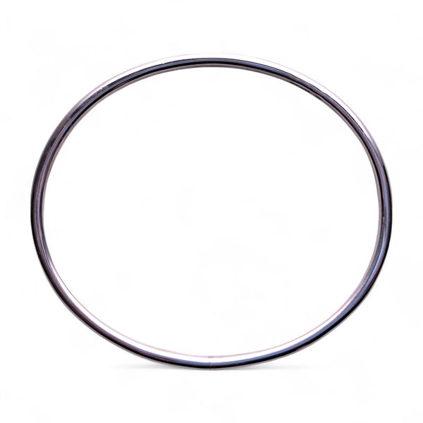 3mm Silver Polished Bangle - Round Wire