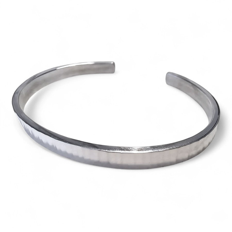 7mm Silver Cuff - Medium Flat-Strip Wire