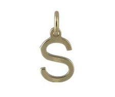 9ct Gold Letter Pendants
