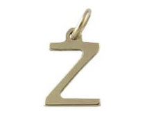 9ct Gold Letter Pendants