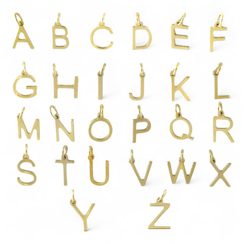 9ct Gold Letter Pendants