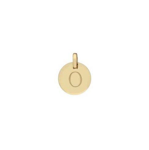 9ct Gold Disc Letter Pendants