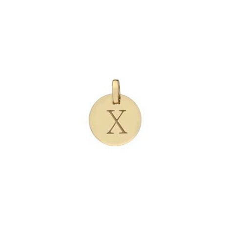 9ct Gold Disc Letter Pendants