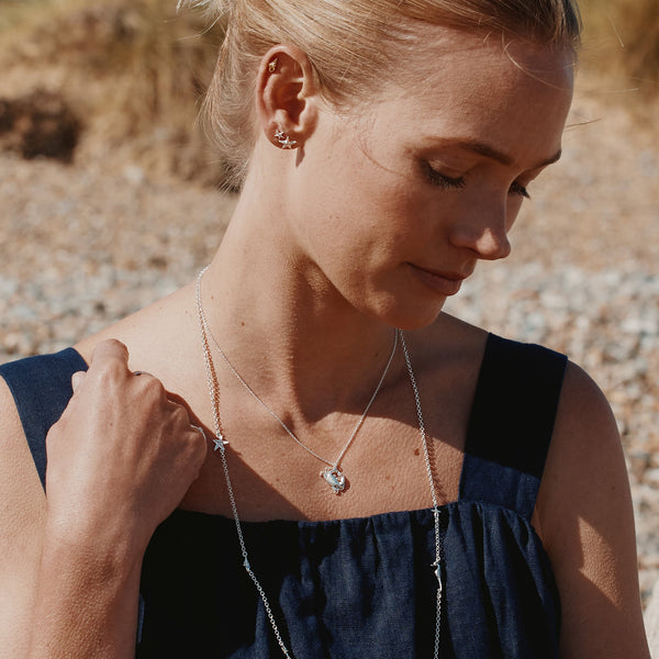 Alex Monroe Cheeky Crab Diamond Necklace