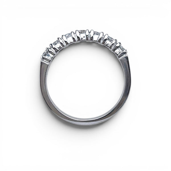 Platinum and Diamond "Eternal Romance" Half Eternity Ring