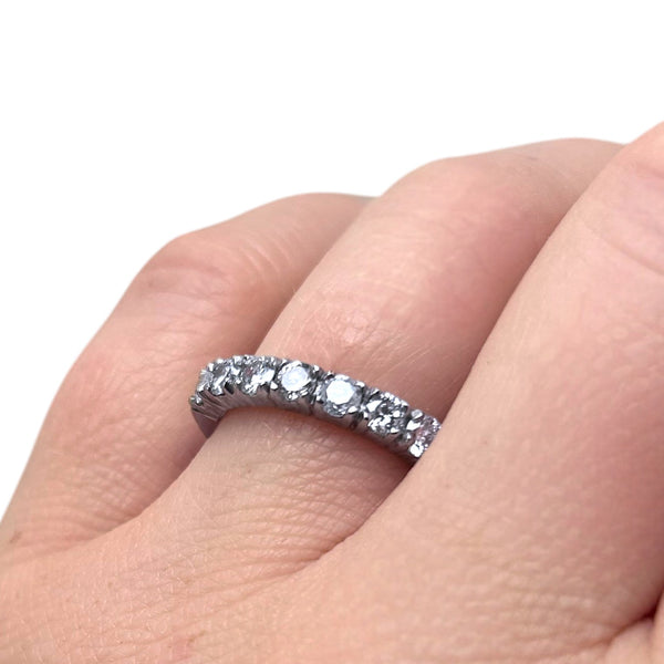 Platinum and Diamond "Eternal Romance" Half Eternity Ring