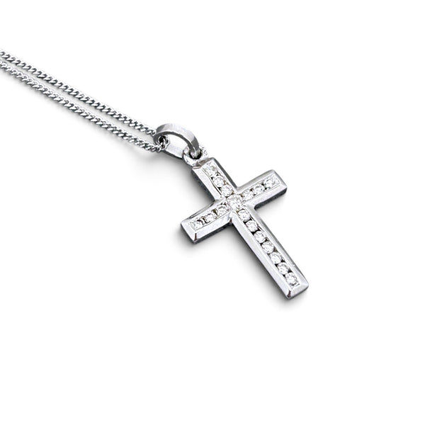 Vintage "Sacred Sparkle" 18ct White Gold and Diamond Pendant