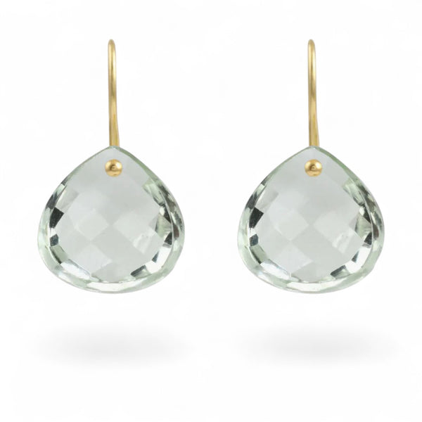 Elisa Green Amethyst Gemstone Earrings