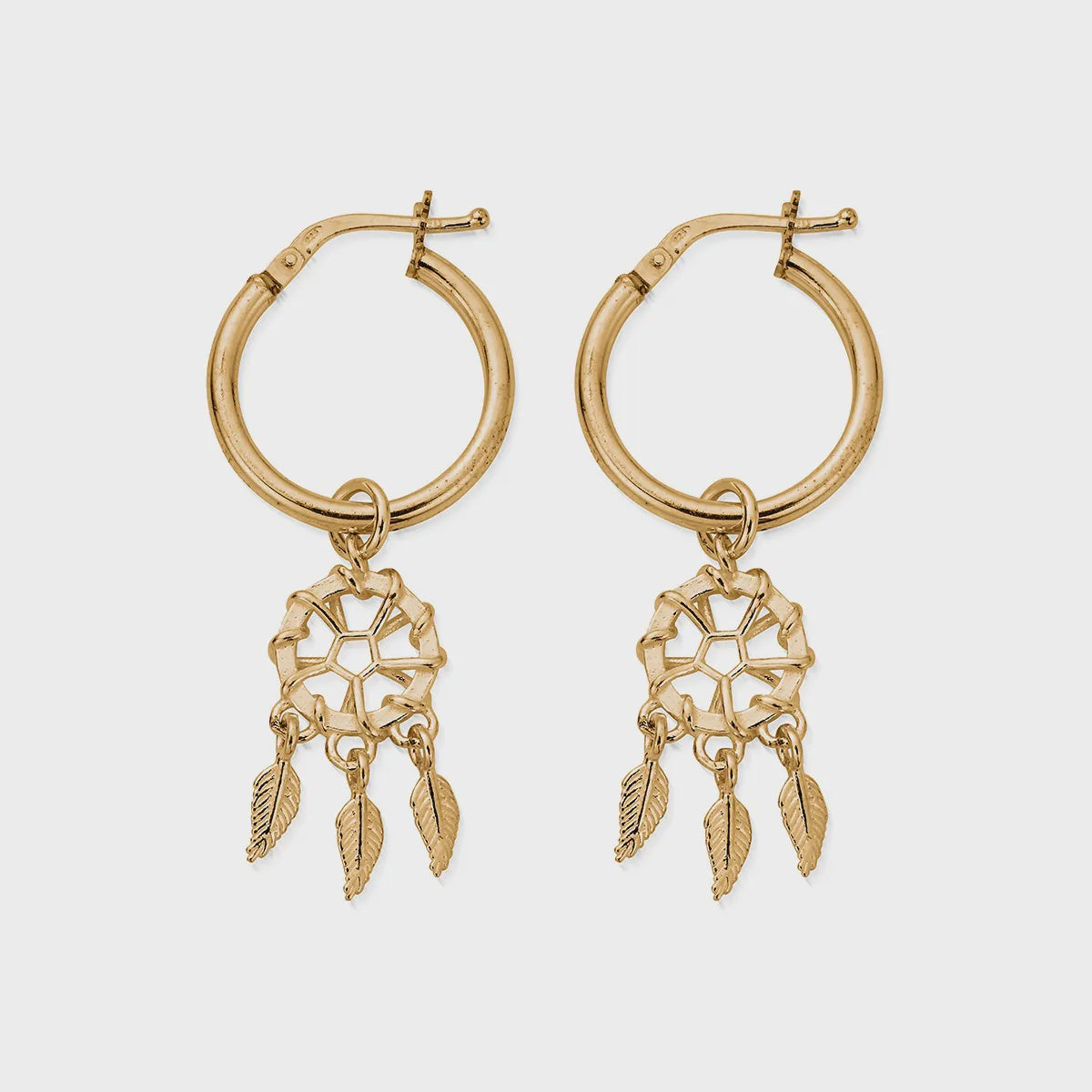 ChloBo Gold Dreamcatcher Hoops