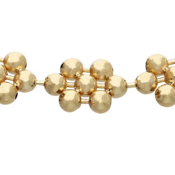 Gold Multi-Flower Bracelet