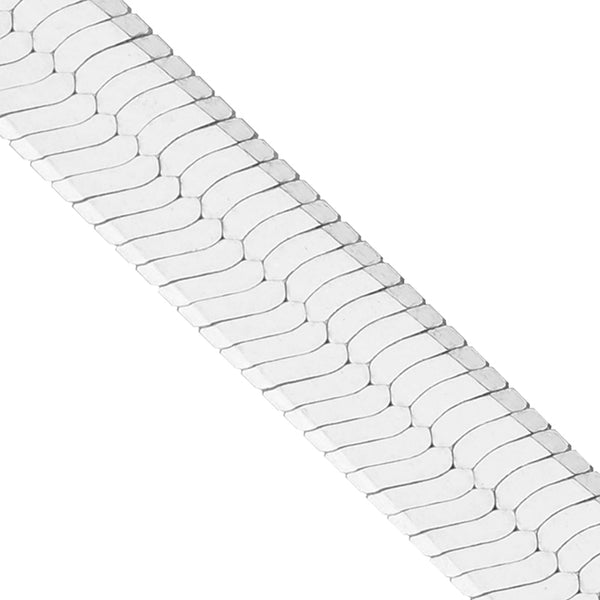 Silver Chain 46cm/18in diamond cut herringbone