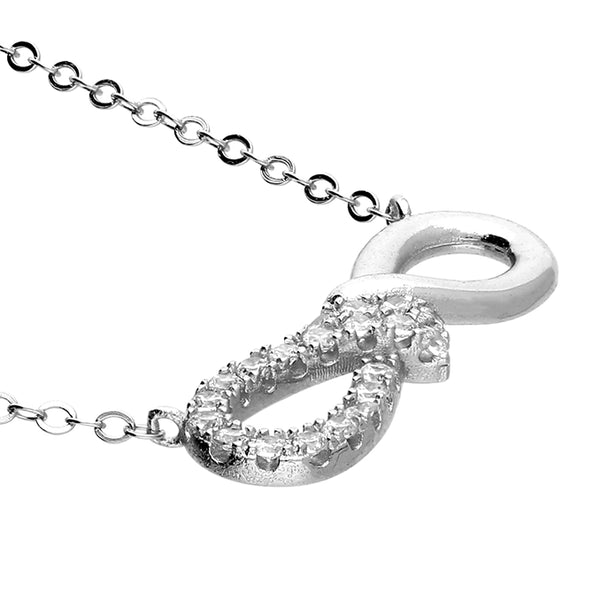 Cubic Zirconia Infinity Necklace