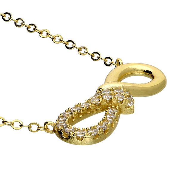 Cubic Zirconia Infinity Necklace
