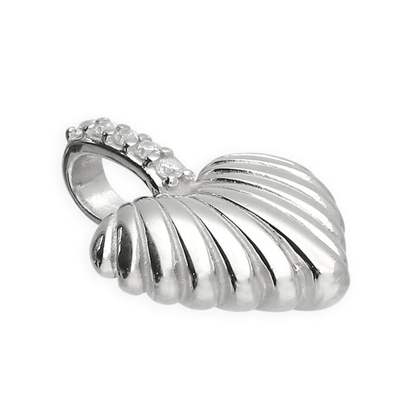 Shell Heart Diamanté 18" Necklace