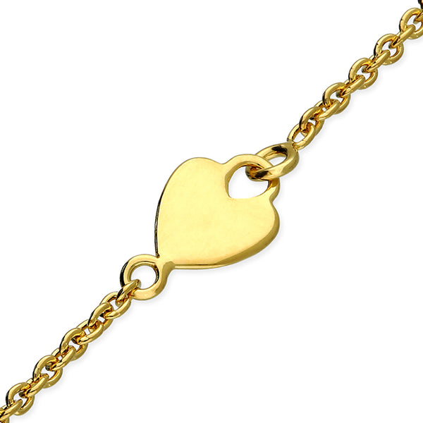 Gold Plated Multi-Heart Bracelet