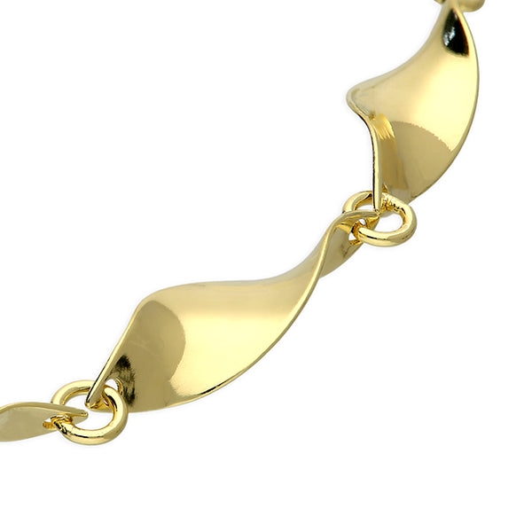 Gold Plated Wave Style Bracelet