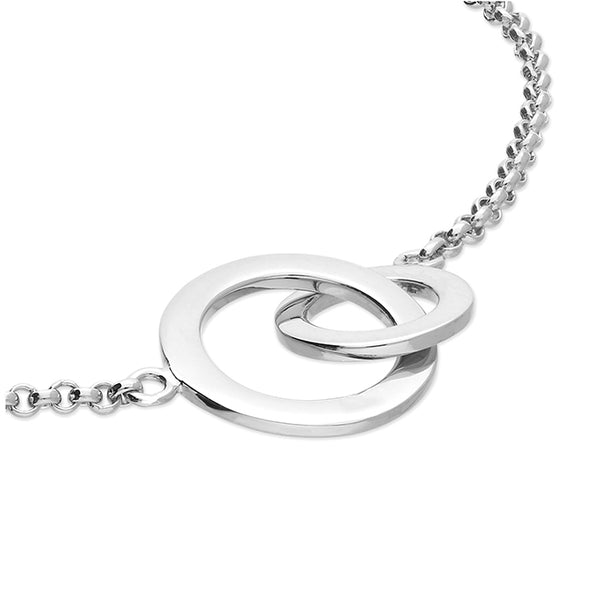 Linked double circles Bracelet