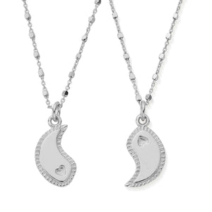 ChloBo Silver We Go Together Set of 2 Necklaces