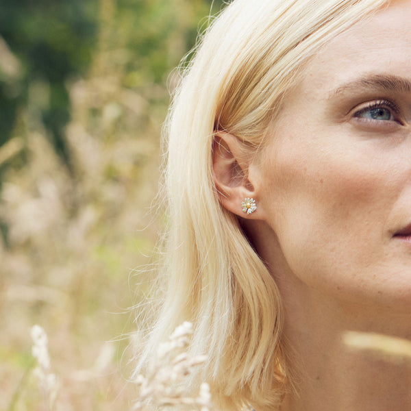 Alex Monroe Little Daisy Stud Earrings