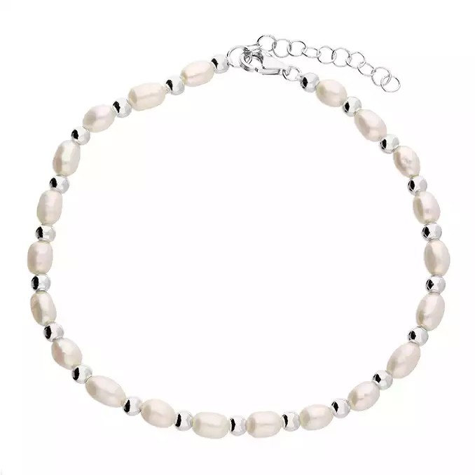 Bead & Oval Pearl Bracelet