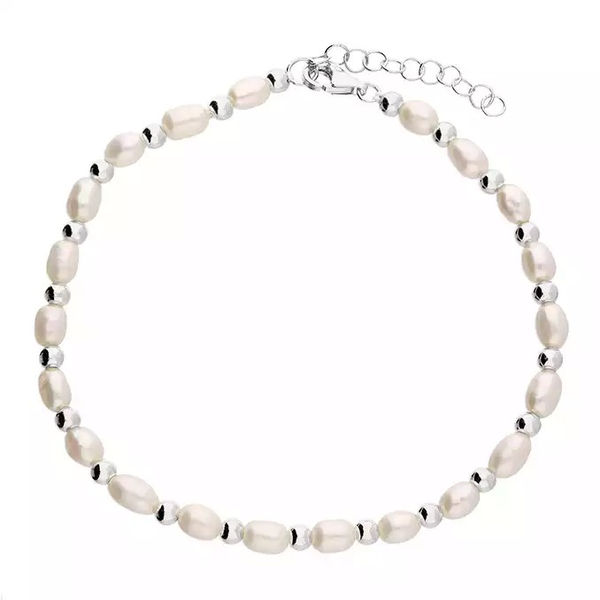 Bead & Oval Pearl Bracelet
