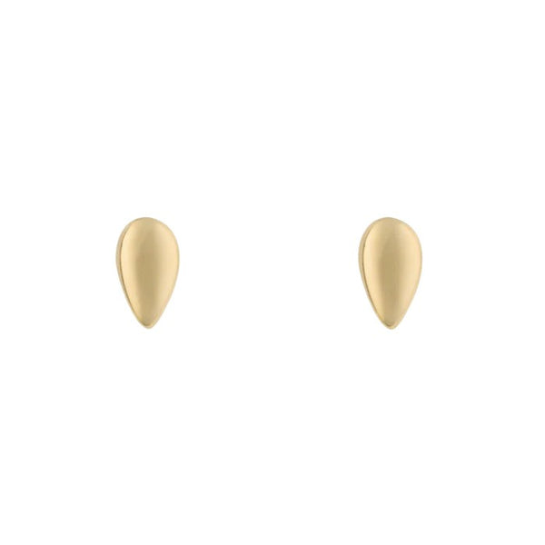 9ct Yellow Gold Teardrop Stud Earring