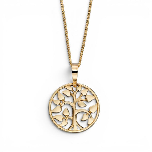 9ct Yellow Gold Tree Of Life Necklace